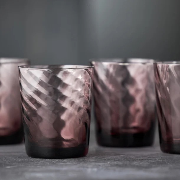 LYNGBY GLAS VIENNA VANDGLAS 4 STK. PINK